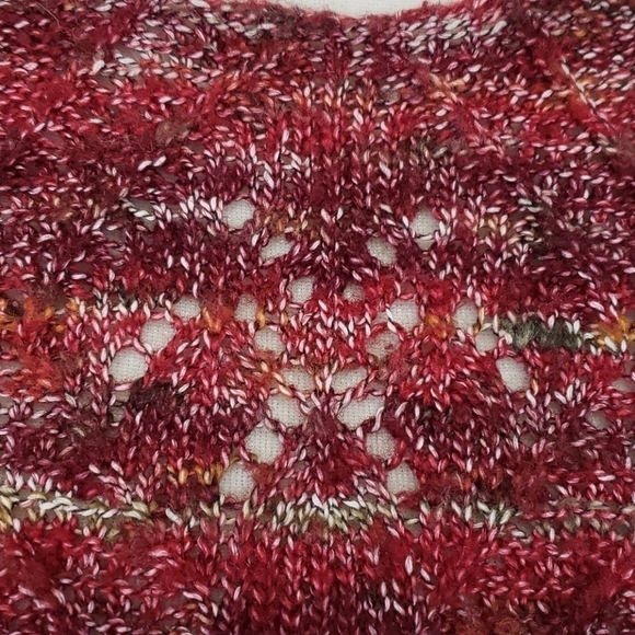 JILLIAN Nicole Delicate Sweater S Red & Tan EUC - Picture 3 of 12
